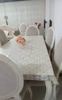 میز غذا خوری ۶ نفره پارچه ترک