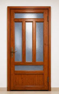 درب آلومینیومی طرح چوب شیک