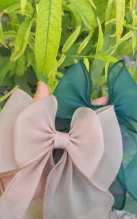 گلسرپاپیون حریر کش مو ترندگیره انبری اکسسوری عمده