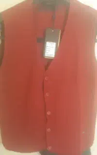 ژاکت جلیقه قرمز زرشکی  اصل مارک
