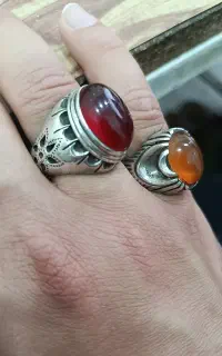 انگشتر عقیق قرمز خراسانی درجه یک