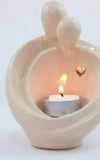 جا شمعی سرامیکی دویار
