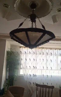 لوستر چوبی طرح سکان ۶ شعله