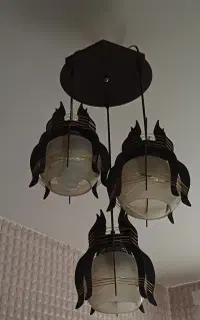 لوستر مدل چوبی