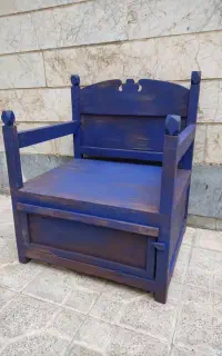 مبل چوبی باکس دار پتینه
