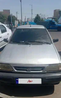 پراید 88 نقره ای