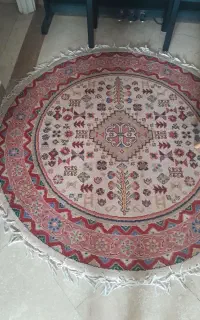 فرش گرد  طرح گبه قطر یک ونیم متر