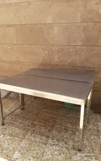 فقط ۱ عدد مانده .میزکار آشپزخانه صنعتی استیل