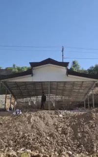 سبک سازی نصب شیروانی سوله