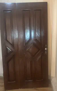 درب ورودی چوبی دولنگه