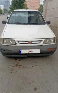 پراید سفید دوگانه سوز