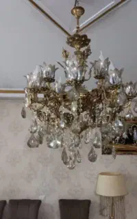 لوستر برنجی 8 شاخه