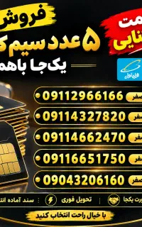 فروش یک جا پنج خط