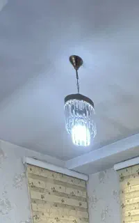 ۲ عدد لوستر کریستالی