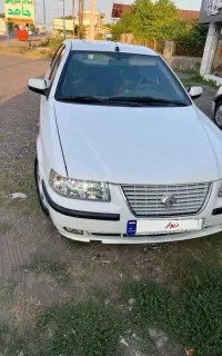 سمند lx مدل 90 سفید بی رنگ
