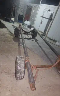 گاری ۴ چرخ لوله گالوانیزه توپی کرولایی