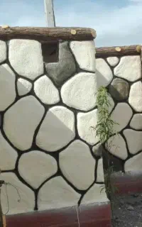 طرح سنگ با سیمان