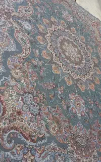 فرش  روفرشی۹متری نو مخمل طرح مدرن