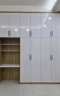 کمددیواری متری 9/500  کابینت  های گلاس  نئوکلاسیک