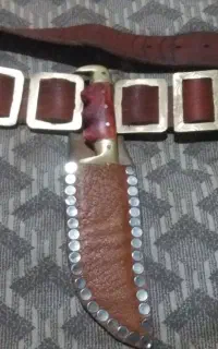 چاقو ترکمنی تیقه آینه 24سانتی