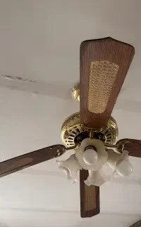 پنکه سقفی  وچراغ دار