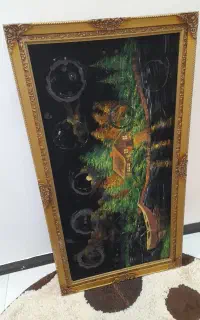 قاب چوبی قدیمی وسالم بزرگ