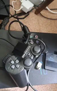 اورجینال ps2 fat فول گیم دو مموری و یک دسته