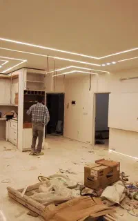 اجرای تخصصی لاین نوری سقفی ، قرنیز نوری ،لاین MDF