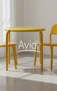 ست میز و صندلی فلزی مدل پازل