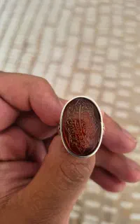 انگشتر نقره ۹۲۵ مردانه قلم کاری نفیس