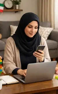 کار در منزل با تلفن همراه