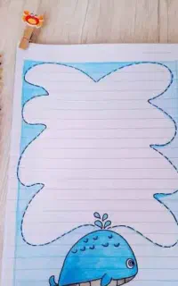 نقاشی روی دفتر
