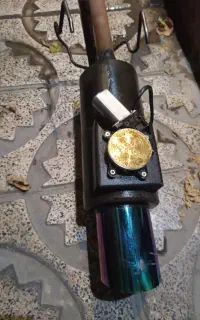 منبع اگزوز ریموتی و کمک پوسته کوتاه