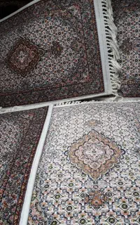 فرش ماهی پادری برجسته گل ماهی خوی فوق اعلا