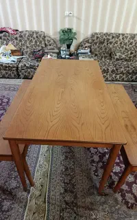 میز نهارخوری چوبی ۶ نفره