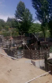 قالب بندی فنداسیون اسکلت استخر