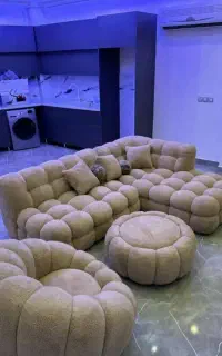 مبلمان راحت با نشیمن نرم و باکیفیت