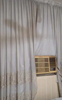پرده حریر با آستر