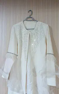 کت شلوار شیری سایز ۴۴ ۴۶