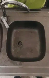 سینک دو لگنه سالم با جای تصفیه آب