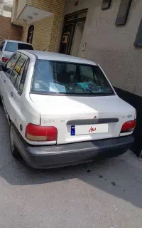 پراید ۸۵ شاسی جلو سالم از عقب ضربه