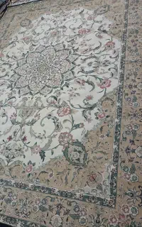 یک جفت فرش 12متری کرم