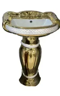یک عدد روشویی پایه دار خوش طرح و رنگ