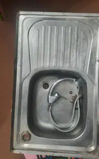 سینک یک متری و شیر یک ملیوت