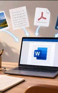 تایپ سریع و تبدیل عکس، PDF و فایل صوتی به Word