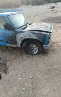 خودرو اسقاط و اوراقی سوخته تصادفی