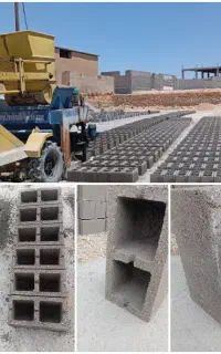 بلوک دیواری 2140 ته پرسنگین بادستگاه تمام اتوماتیک