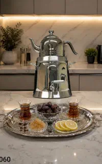 کتری قوری استیل ضخیم شیر دار