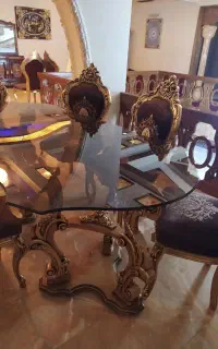 میز نهار خوری چوب گردو