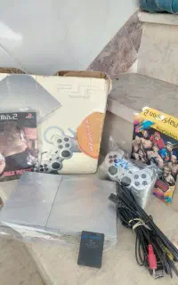 پلی۲ سونی۲ ps2 رنگ نقره ای فلش